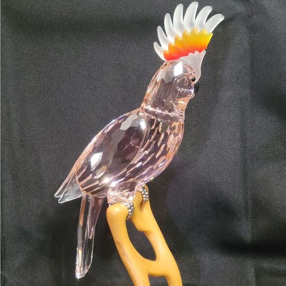 Swarovski Crystal Pink Cockatoo Figurine Cryatal Paradise Birx Collection - Picture 6 of 16